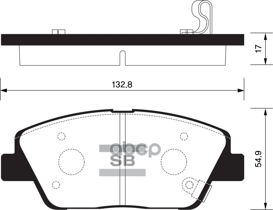 Колодки Тормозные Передние Sangsin Brake Sp1397 Sangsin brake арт. SP1397