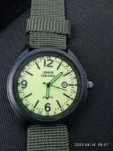 Relojes de pulsera luminosos para hombre, de cuarzo, con esfera de aleación informal, deportivos, resistentes al agua, con correa de nailon, Masculino