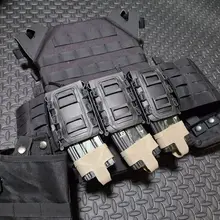 Bolsa de revista táctica Molle para Ar15 M4 5,56 7,62 9mm escorpión rápido Mag de liberación rápida Mag TPR funda con cubierta caja de engranaje de caza