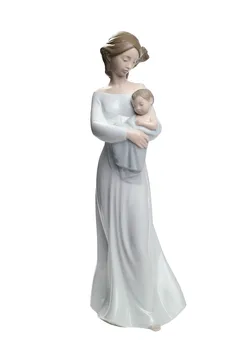 

NAO Figure My Dear Baby (Child). Sculpture Decoration Breast, Mother's Day. Mother of Porcelain