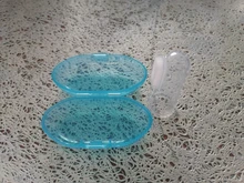 Cepillo de dientes de silicona para dedos de bebé + caja, cepillo de dientes de silicona suave transparente para niños, cepillo de limpieza de goma para bebés