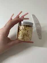 3g Oro de imitación plata hoja de cobre lentejuelas brillos de hoja de escamas hojas a granel papel de aluminio para dorado DIY decoración artística de uñas