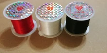 Cuerda elástica para cuentas de cristal de 1 mm, hilo fuerte para abalorios, rollo de 393 pulgadas para joyería, en varios colores