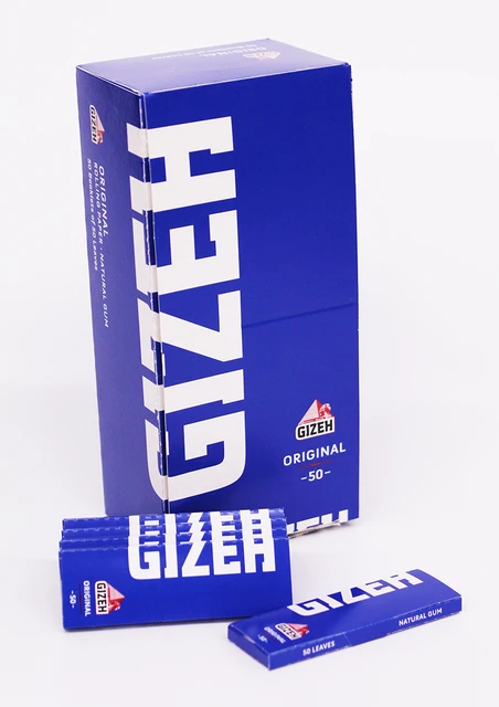 Cigaret Gizeh Original blue, type A, box 50 booklets (50 floglie/booklets)  - AliExpress