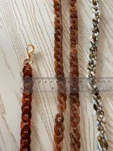 Bolso de hombro de plástico con correa acrílica para mujer, colores variados, 1,5 cm x 2cm