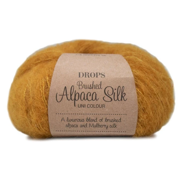 19 Корица Пряжа DROPS «Brushed Alpaca Silk» - Цвет: 19 Корица