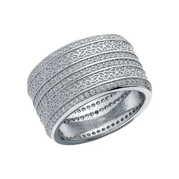 

Silver ring with cubic zirconia sunlight sample 925