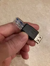 Adaptador de enchufe hembra A Internet Ethernet, convertidor de red macho RJ45, USB tipo A, 1/3 uds.