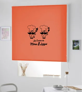 

Blind Iroa customizable for kitchen/kitchen Mario and Luigi! ROLLER BLINDS TRANSLUCENT! (ORANGE 100X175)