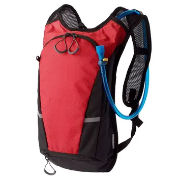 

Backpack with drinking system Vattern, black with red