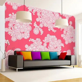 

Wall mural-pink clouds-100x70 cm