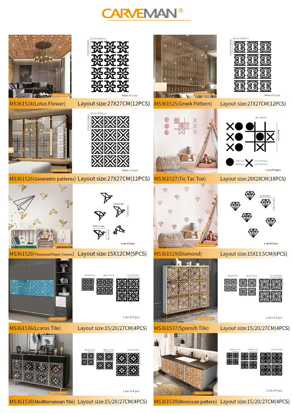 Description Picture 4 of item4Pcs Gold Flower 3D Mirror Wall Stickers DIY Furniture Stick Wallpaper Home Decor Cabinet Living Room Living Room Bed Sticker