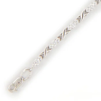 

Esthete bracelet with 39 cubic zirconia in white gold