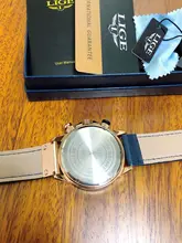 LIGE-reloj analógico con correa de cuero para hombre, nuevo accesorio de pulsera de cuarzo resistente al agua con cronógrafo, complemento Masculino deportivo de marca de lujo con fecha automática, 2021