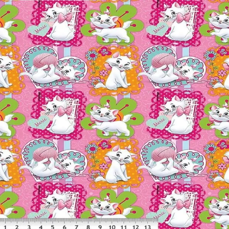 Tessuto Per Gatti, Tessuti Per Lavoro E Artigianato, Tessuti Per Bambini, Tessuto Al Metro, 1 Metro X 140 Cm