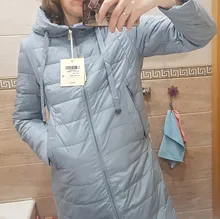 Women Jacket Spring-Collection Hood Designer MIEGOFCE Zipper with And Medium Knee-Length