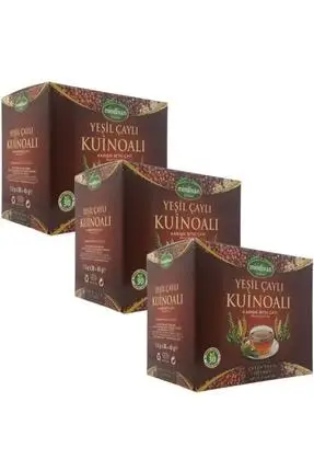 Зеленый чай Quinoa смешанный травяной 30 фильтровальные мешки-3 коробки Slim Fit