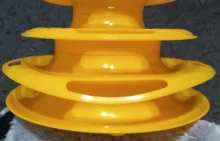 3 Levels Pet Cat Toy Tower Tracks Disc Interacitve Cat Toys Ball Training Amusement Plate