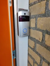 EKEN-Timbre de puerta de seguridad inalámbrico para puerta, monitor de seguridad inalámbrico modelo V5 para puerta con timbre y vídeo con conexión Wifi, grabadora de vídeo con visión nocturna, perfecta para el hogar