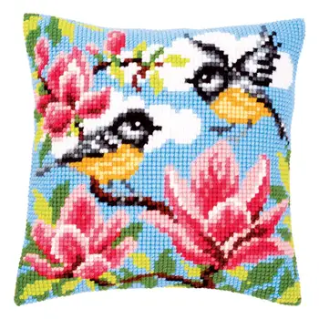 

PN-0145589 Pillow Vervaco 'Синицы and магнолия' 40x40 cm