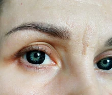 EYESHARE-lentes de contacto de Color negro para chica mágica, lentes de contacto cosméticos, 1 par