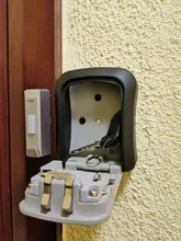 JABS-caja de seguridad para llaves, caja de aleación de aluminio montada en la pared, resistente a la intemperie, combinación de 4 dígitos, cerradura de almacenamiento para llaves, Outdoo para interiores