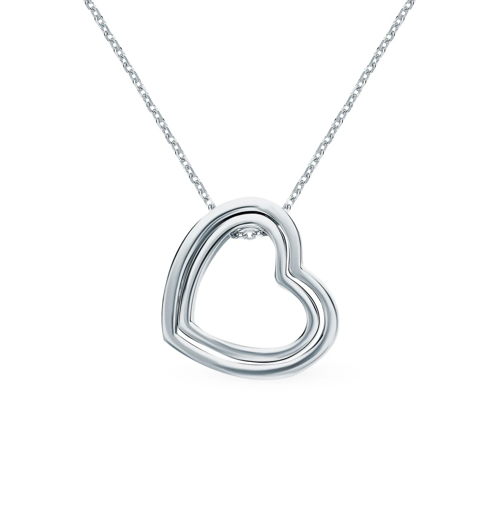 Серебряное колье с фианитами SUNLIGHT проба 925