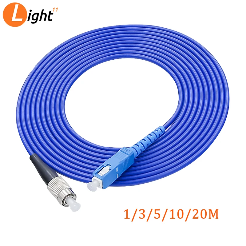 10 шт армированный кабель патч-корд/Джампер SC/UPC-FC/UPC Simplex волоконно-оптический