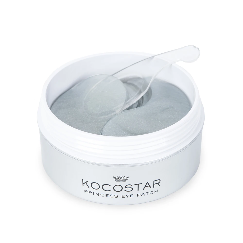 Kocostar Гидрогелевые патчи для глаз( 60 патчей/30 пар) (Серебро) 90г/ Princess Eye Patch (