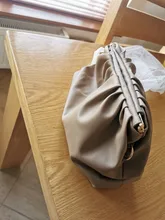 Bolso de mano de día para mujer, cadena dorada gruesa, pinza para masa, bolso de hombro, bolsa de hombro, Baguette plisado, 2021