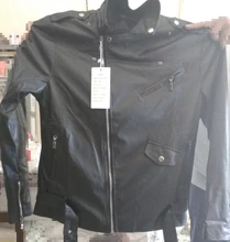 Chaqueta de cuero para hombre, nueva tienda de moda, abrigo delgado con múltiples cremalleras, Calavera, motocicleta, para Fitness