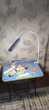 Clip Desk-Lamp Led-Light Eye-Protected-Lamp Brightness Office Led Long-Arm Bedroom 