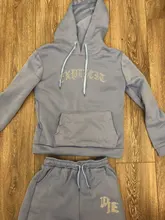 Chándal Set de 2 piezas de mujer de talla grande para mujer, sudadera, pantalones de chándal holgados, traje deportivo para correr