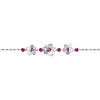

Sokolov bracelet with enamel and corundum in silver
