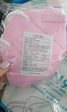 Mascarillas FFP2 para adultos, máscara facial KN95 de 5 capas con filtro, color rosa, 20-200 Uds.