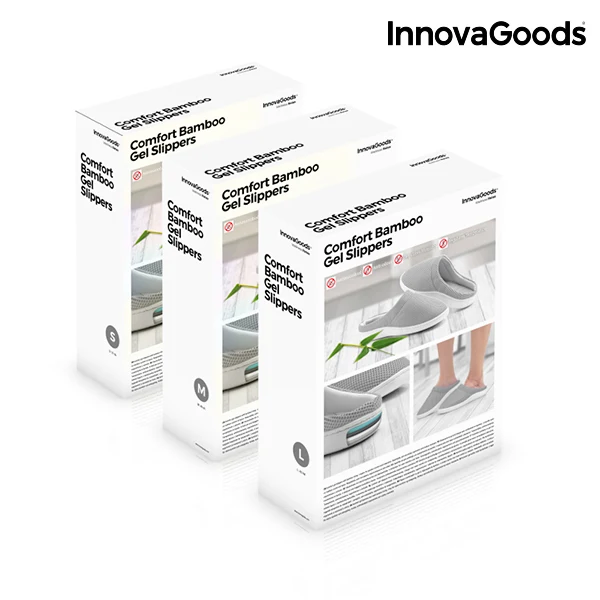 InnovaGoods комфортные тапочки из бамбукового геля