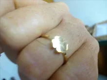 DOTIFI-Anillo de diseño de trébol para mujer, de acero inoxidable 316L, joyería de lujo para fiesta/boda R315