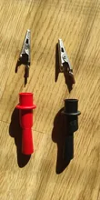 1 Pair Alligator Crocodile Test Clip Clamp For Multimeter Tester Probe New