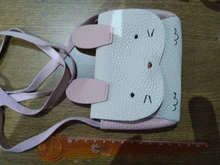 Monedero de piel sintética para niña, cartera pequeña de piel sintética con diseño de conejo