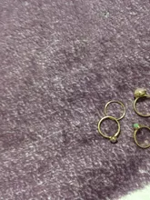 Anillos metálicos de dedo con piedras coloridas para mujer y niña, HZ, 2019, Vintage, color plata, para verano