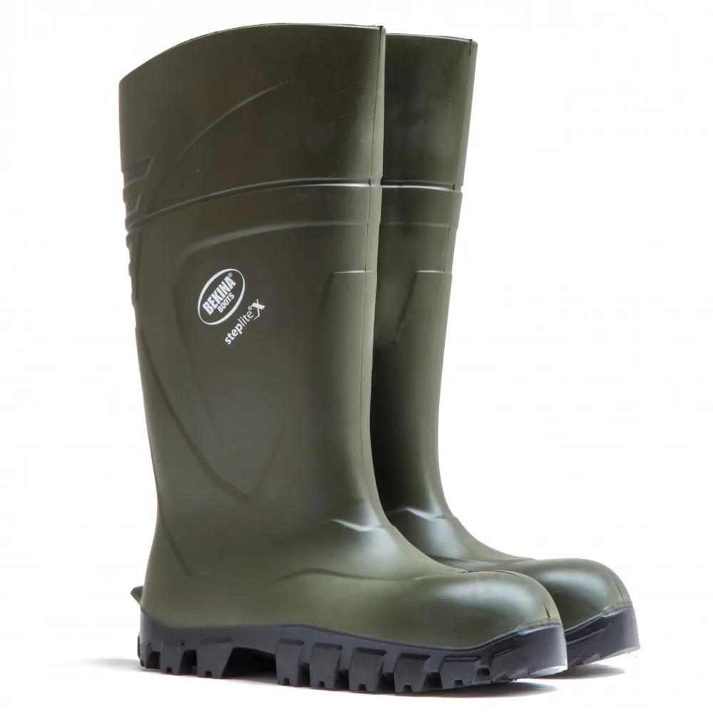 Bota BEKINA STEPLITE X SOLIDGRIP Green with wet grip/mud for agriculture  and livestock various sizes|Work \u0026 Safety Boots| - AliExpress