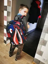 Children Backpack School-Bags Travel Women Girls New Boys for Teen Leisure Escolar Shark-Printing