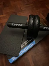 Aiersi AB Roller-rueda Abdominal antideslizante, sin ruido, con esterilla, para gimnasio en casa, ejercicio, equipo de Fitness