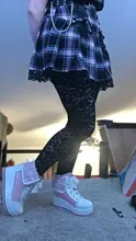 Faldas plisadas Y2K para mujer, faldas plisadas a rayas negras y rosas, Tank Cute Sweet Girls, falda para la escuela a cuadros con cordones, Mini guantes góticos, falda de encaje