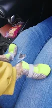 Zapatos de malla reflectante para perro y gato, medias de cachorro transpirables, Botas de lluvia antideslizantes para mascotas, protección de pata de osito cachorro para perro pequeño