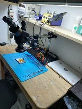 Microscopio estéreo Trinocular simull Focal, 3,5x-90X, 38MP, HDMI, Compatible con USB, cámara para soldar, PCB, reparación de joyas de teléfono