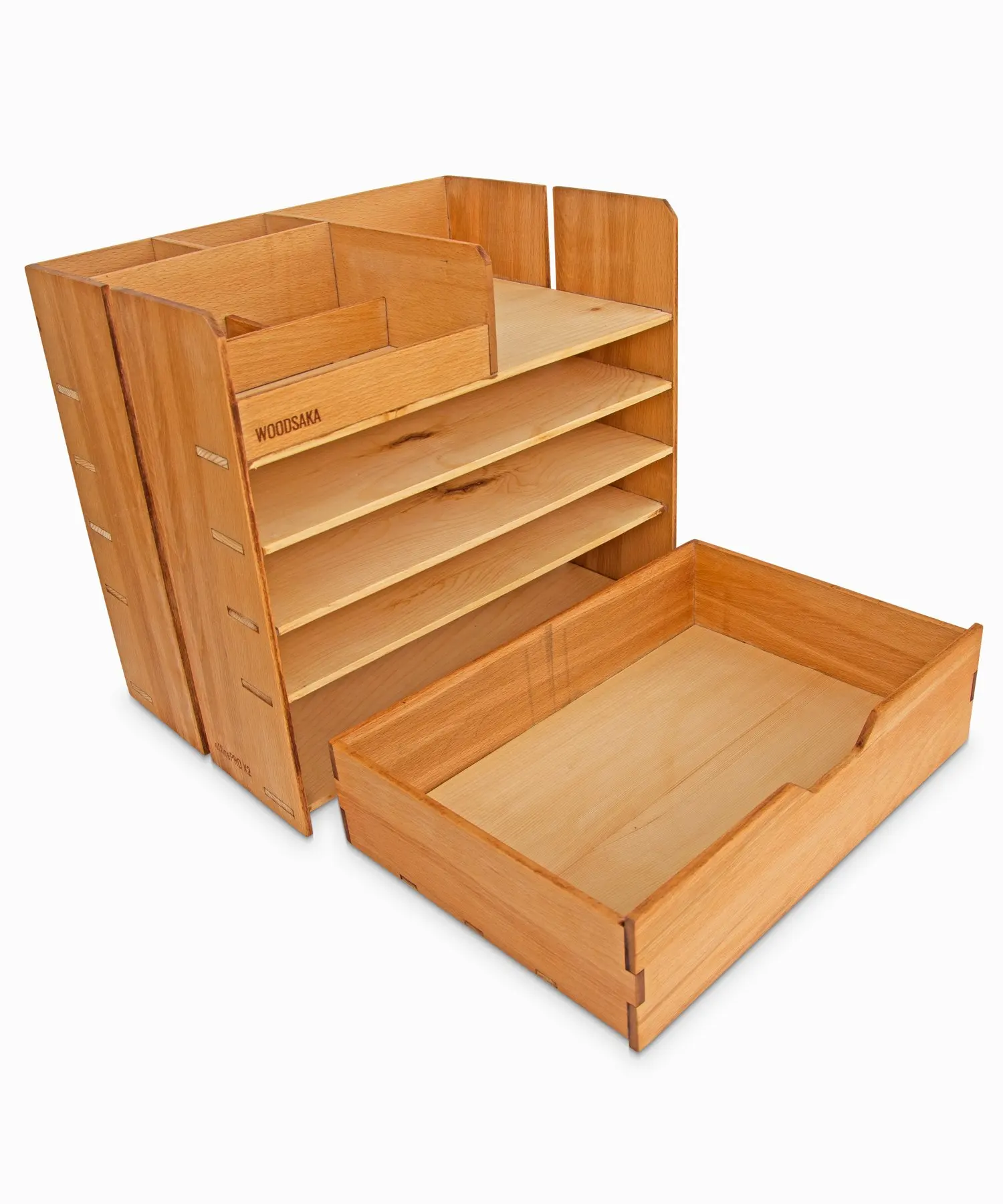 OfficePRO X2-Настольный Органайзер-WOODSAKA