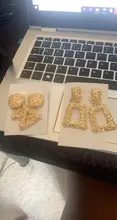 Pendientes Vintage de chapado en oro plata geométrico para mujer y niña, aretes redondos grandes con Clip para oreja hueca sin joyas de moda para perforar