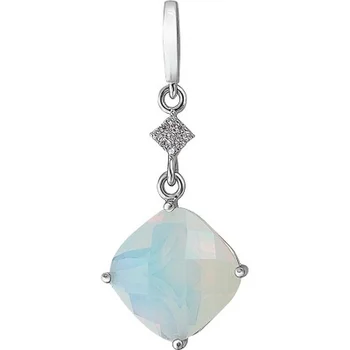 

Esthete pendant with glass and cubic zirconia