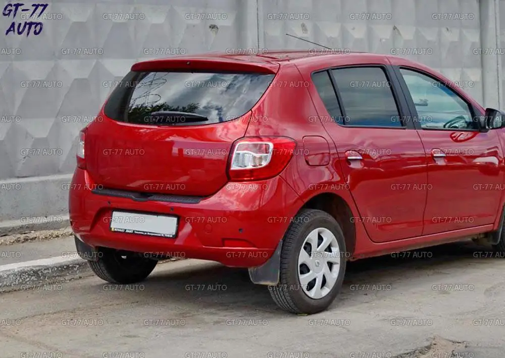 Защитная накладка на задний бампер для Renault Sandero- защитный литьевой внешний материал АБС-пластик Стайлинг тюнинг-накладка
